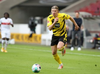 Erling Haaland wurde mit 36,04 km/h gemessen Erling Haaland wurde mit 36,04 km/h gemessen