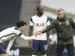 Heung Min Son (l.) und Ole Gunnar Solskjaer