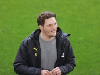 Blickt dem Rückspiel gegen Manchester City zuversichtlich entgegen: BVB-Coach Edin Terzic. Foto: Lars Baron/Pool Getty/dpa Blickt dem Rückspiel gegen Manchester City zuversichtlich entgegen: BVB-Coach Edin Terzic. Foto: Lars Baron/Pool Getty/dpa