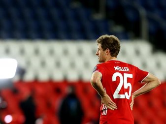 Die Enttäuschung ist Thomas Müller vom FC Bayern München anzusehen. Foto: Sebastien Muylaert/dpa Die Enttäuschung ist Thomas Müller vom FC Bayern München anzusehen. Foto: Sebastien Muylaert/dpa