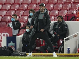 Jürgen Klopp setzt nach dem Viertelfinal-Aus in der Champions League nun auf den Endspurt in der Premier League. Foto: Jon Super/AP/dpa Jürgen Klopp setzt nach dem Viertelfinal-Aus in der Champions League nun auf den Endspurt in der Premier League. Foto: Jon Super/AP/dpa