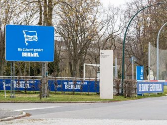 Wurde für ein «vorbildliches Hygienekonzept» gelobt: Bundesligist Hertha BSC. Foto: Andreas Gora/dpa