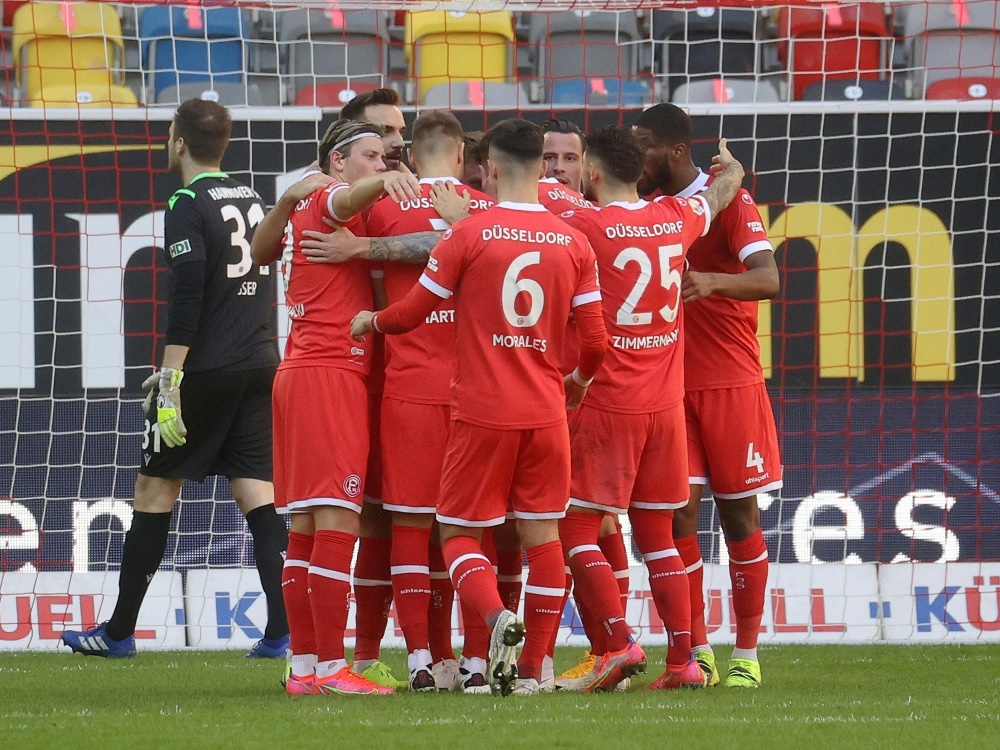 Düsseldorf siegt mit drei Toren gegen Osnabrück