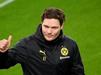 Dortmunds Trainer Edin Terzic trifft mit seiner Mannschaft am Mittwoch im Heimspiel auf den 1. FC Union Berlin. Foto: Federico Gambarini/dpa-Pool/dpa Dortmunds Trainer Edin Terzic trifft mit seiner Mannschaft am Mittwoch im Heimspiel auf den 1. FC Union Berlin. Foto: Federico Gambarini/dpa-Pool/dpa