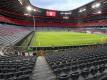 Blick in die Allianz-Arena. Hier sollen die drei EM-Gruppenspiele der deutschen Nationalmannschaft stattfinden. Foto: Sven Hoppe/dpa