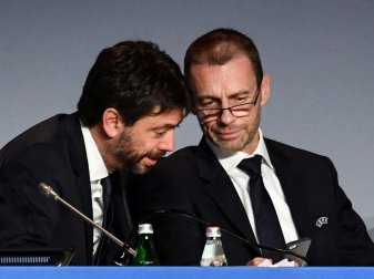 Zerwürfnis zwischen Agnelli und Ceferin (v.l.)