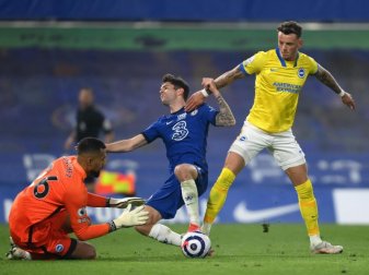 Christian Pulisic (M) kam mit Chelsea gegen Brighton & Hove Albion nicht über ein Remis hinaus. Foto: Mike Hewitt/PA Wire/dpa Christian Pulisic (M) kam mit Chelsea gegen Brighton & Hove Albion nicht über ein Remis hinaus. Foto: Mike Hewitt/PA Wire/dpa