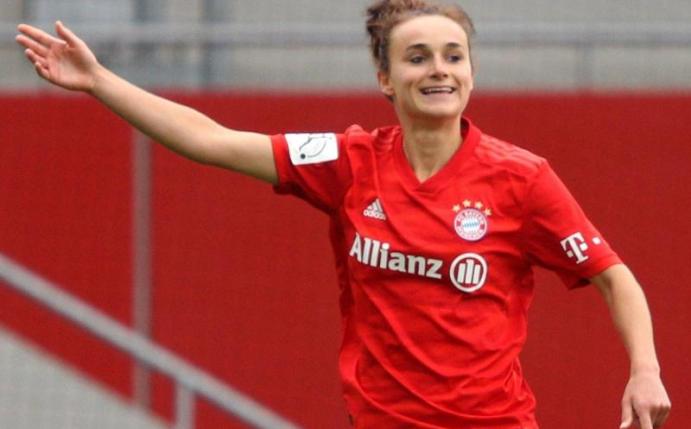 Trifft mit Bayerns Fußball-Frauen auf den FC Chelsea: Lina Magull. Foto: Adam Pretty/Getty Images Europe/Pool/dpa