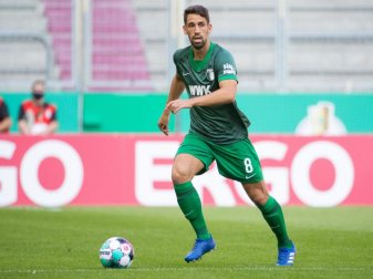 Wechselt vom FC Augsburg zu Union Berlin: Rani Khedira in Aktion. Foto: Tom Weller/dpa Wechselt vom FC Augsburg zu Union Berlin: Rani Khedira in Aktion. Foto: Tom Weller/dpa