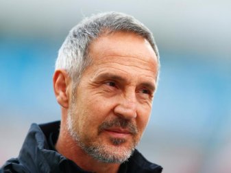 Trainer Adi Hütter kommt aus Frankfurt nach Mönchengladbach. Foto: Thilo Schmuelgen/Reuters-Pool/dpa Trainer Adi Hütter kommt aus Frankfurt nach Mönchengladbach. Foto: Thilo Schmuelgen/Reuters-Pool/dpa