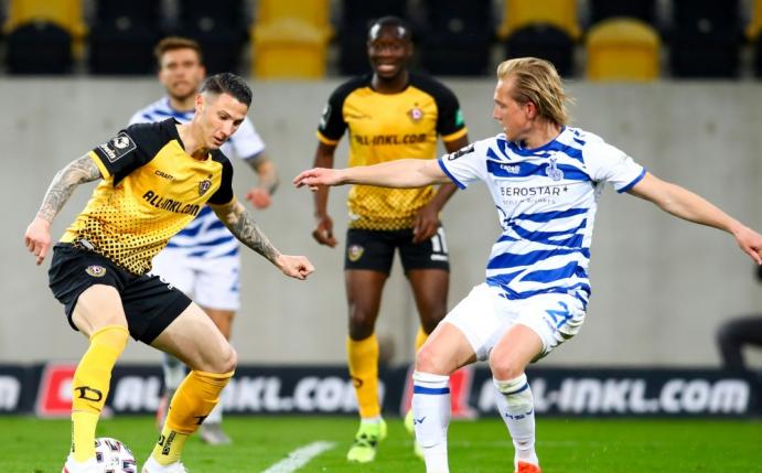 Dynamo Dresden schlägt den MSV Duisburg mit 1:0