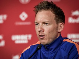 Möchte sich als Pokalsieger aus Leipzig verabschieden: RB-Coach Julian Nagelsmann. Foto: ---/RB Leipzig/dpa Möchte sich als Pokalsieger aus Leipzig verabschieden: RB-Coach Julian Nagelsmann. Foto: ---/RB Leipzig/dpa