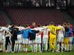 Außenseiter Holstein Kiel will trotz Dauerbelastung in das DFB-Pokalfinale. Foto: Daniel Karmann/dpa