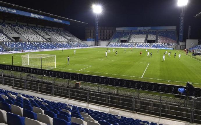 Für das Pokal-Finale wird eine Auslastung von 20 Prozent im Stadion in Reggio Emilia erlaubt sein. Foto: Massimo Paolone/LaPresse/AP/dpa