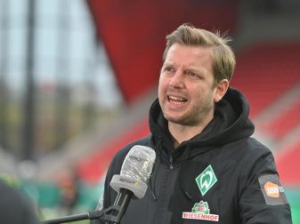 Hat nur eine Job-Garantie für das Halbfinale gegen RB Leipzig: Werder Bremens Trainer Florian Kohfeldt. Foto: Armin Weigel/dpa Hat nur eine Job-Garantie für das Halbfinale gegen RB Leipzig: Werder Bremens Trainer Florian Kohfeldt. Foto: Armin Weigel/dpa