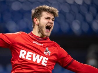 Hat seinen Vertrag beim 1. FC Köln vorzeitig verlängert: Jan Thielmann. Foto: Marius Becker/dpa Hat seinen Vertrag beim 1. FC Köln vorzeitig verlängert: Jan Thielmann. Foto: Marius Becker/dpa