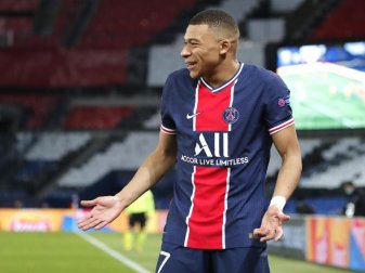 Plagt sich mit Wadenproblemen: PSG-Stürmer Kylian Mbappe. Foto: Francois Mori/AP/dpa Plagt sich mit Wadenproblemen: PSG-Stürmer Kylian Mbappe. Foto: Francois Mori/AP/dpa