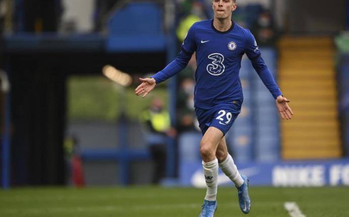 Hat für den FC Chelsea das Tor zum 2:0 gegen Fulham erzielt: Kai Havertz. Foto: Justin Setterfield/Pool Getty/AP/dpa