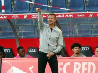 Hat mit Salzburg den Pokal in Österreich geholt: Trainer Jesse Marsch. Foto: Krugfoto/APA/dpa
