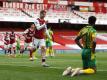 Arsenals Emile Smith Rowe erzielte das Führungstor für seine Mannschaft gegen West Bromwich Albion. Foto: Frank Augstein/PA Wire/dpa