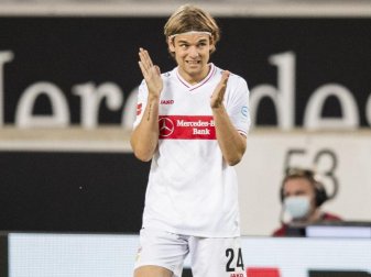 Wird nicht für das DFB-Team spielen: Stuttgarts Borna Sosa. Foto: Tom Weller/dpa Wird nicht für das DFB-Team spielen: Stuttgarts Borna Sosa. Foto: Tom Weller/dpa