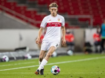 Stuttgarts Borna Sosa hat sich in seiner kroatischen Heimat für die Absicht entschuldigt, künftig für den DFB auflaufen zu wollen. Foto: Tom Weller/dpa Stuttgarts Borna Sosa hat sich in seiner kroatischen Heimat für die Absicht entschuldigt, künftig für den DFB auflaufen zu wollen. Foto: Tom Weller/dpa