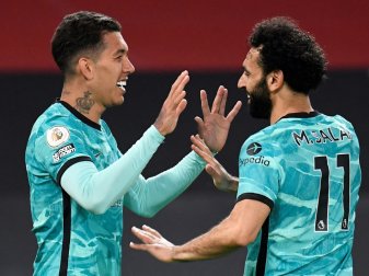 Roberto Firmino (l.) traf doppelt Roberto Firmino (l.) traf doppelt