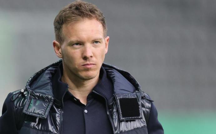 Wechselt ohne seinen langjährigen Assistenten Timmo Hardung nach München: Leipzig-Trainer Julian Nagelsmann. Foto: Jan Woitas/dpa-Pool/dpa