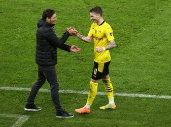 Wollen gegen Mainz gewinnen: Edin Terzic und Marco Reus Wollen gegen Mainz gewinnen: Edin Terzic und Marco Reus