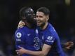 Antonio Rüdiger (l) und Jorginho trafen beide für den FC Chelsea. Foto: Catherine Ivill/Pool Getty/dpa