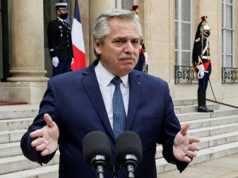 Argentiniens Staatspräsident Alberto Fernandez Argentiniens Staatspräsident Alberto Fernandez