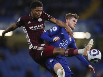 Bekam von den Chelsea-Fans gegen Leicester ein Lied gewidmet: Timo Werner (r). Foto: Catherine Ivill/Pool Getty/dpa Bekam von den Chelsea-Fans gegen Leicester ein Lied gewidmet: Timo Werner (r). Foto: Catherine Ivill/Pool Getty/dpa