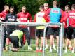 Der Bundesligist 1. FC Köln beim Training