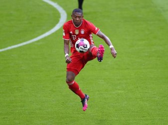 FC Bayern Münchens David Alaba am Ball. Foto: Matthias Schrader/AP-Pool/dpa FC Bayern Münchens David Alaba am Ball. Foto: Matthias Schrader/AP-Pool/dpa