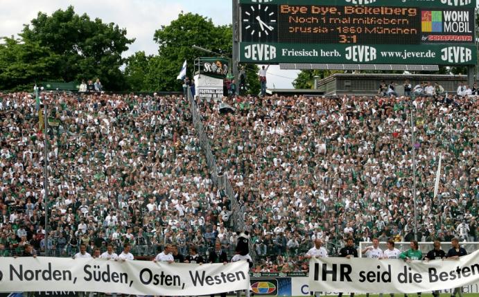 Die Verabschiedung vom Bökelbergstadion am 22. Mai 2004