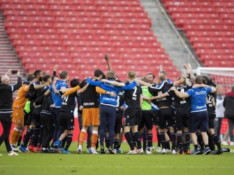 Elfmal blieb Arminia Bielefeld ohne Gegentor - Lohn: Vereinsrekord und Klassenerhalt. Foto: Tom Weller/dpa Elfmal blieb Arminia Bielefeld ohne Gegentor - Lohn: Vereinsrekord und Klassenerhalt. Foto: Tom Weller/dpa