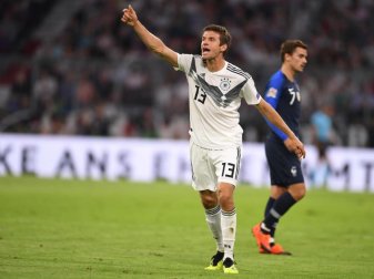 Thomas Müller wird bei der EM die Nummer 25 statt der 13 auf dem Trikot tragen. Foto: Marius Becker/dpa Thomas Müller wird bei der EM die Nummer 25 statt der 13 auf dem Trikot tragen. Foto: Marius Becker/dpa
