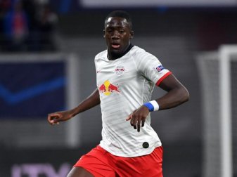 Steht vor einem Wechsel zum FC Liverpool: Ibrahima Konaté. Foto: Hendrik Schmidt/dpa-Zentralbild/dpa Steht vor einem Wechsel zum FC Liverpool: Ibrahima Konaté. Foto: Hendrik Schmidt/dpa-Zentralbild/dpa