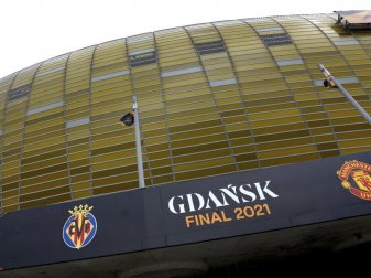 In der «Polsat Plus Arena» in Danzig findet das Endspiel zwischen United und Villarreal statt. Foto: Michael Sohn/AP/dpa In der «Polsat Plus Arena» in Danzig findet das Endspiel zwischen United und Villarreal statt. Foto: Michael Sohn/AP/dpa