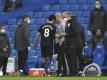 Erfolgreiches Man-City-Duo: Ilkay Gündogan und Trainer Pep Guardiola. Foto: Mike Hewitt/POOL GETTY/AP/dpa