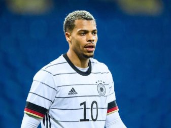 Trifft mit Deutschlands U21 auf Dänemark: Lukas Nmecha. Foto: Swen Pförtner/dpa Trifft mit Deutschlands U21 auf Dänemark: Lukas Nmecha. Foto: Swen Pförtner/dpa