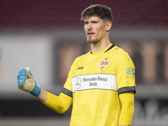 Stuttgarts Torwart Gregor Kobel steht vor einem Wechsel zu Borussia Dortmund. Foto: Tom Weller/dpa