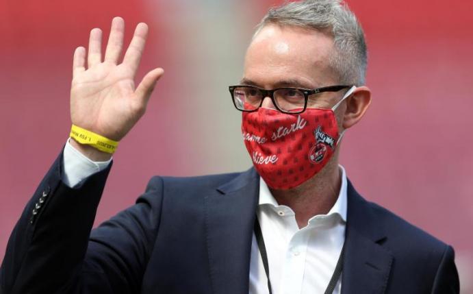 Kölns Geschäftsführer Alexander Wehrle hat sich für die Party entschuldigt. Foto: Lars Baron/Getty/Pool/dpa