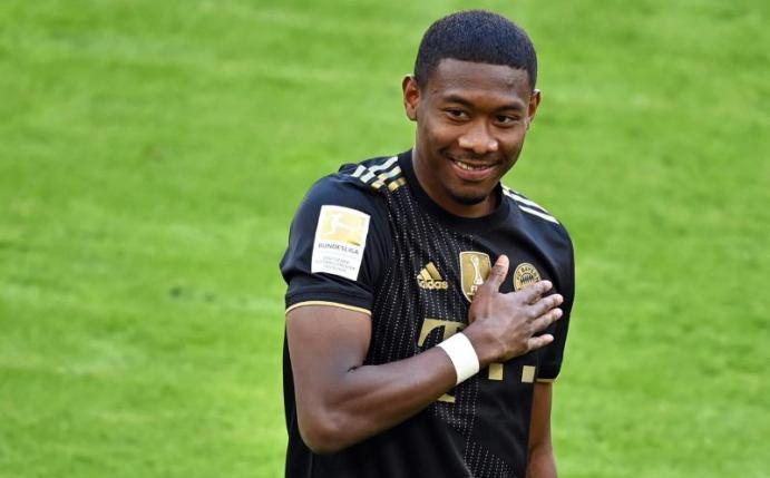 Freut sich auf Real Madrid und ein Wiedersehen mit Toni Kroos: David Alaba. Foto: Sven Hoppe/dpa-Pool/dpa