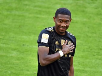 Freut sich auf Real Madrid und ein Wiedersehen mit Toni Kroos: David Alaba. Foto: Sven Hoppe/dpa-Pool/dpa Freut sich auf Real Madrid und ein Wiedersehen mit Toni Kroos: David Alaba. Foto: Sven Hoppe/dpa-Pool/dpa