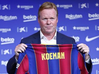 Bleibt Trainer des FC Barcelona: Ronald Koeman. Foto: Joan Monfort/AP/dpa Bleibt Trainer des FC Barcelona: Ronald Koeman. Foto: Joan Monfort/AP/dpa