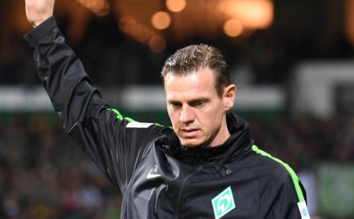 Der frühere Nationalspieler Tim Borowski arbeitete zuletzt als Co-Trainer des freigestellten Florian Kohfeldt. Foto: picture alliance /Carmen Jaspersen/dpa/Archivbild
