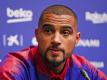 Kevin-Prince Boateng spricht bei einer Pressekonferenz. Foto: Marc Dominguez/ZUMA Wire/dpa