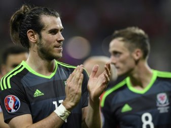 2016 stand Gareth Bale mit Wales im EM-Halbfinale 2016 stand Gareth Bale mit Wales im EM-Halbfinale