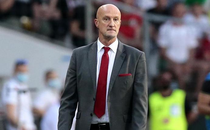 Trifft mit Ungarn bei der EM auf die DFB-Elf: Trainer Marco Rossi. Foto: Trenka Atilla/PA Wire/dpa